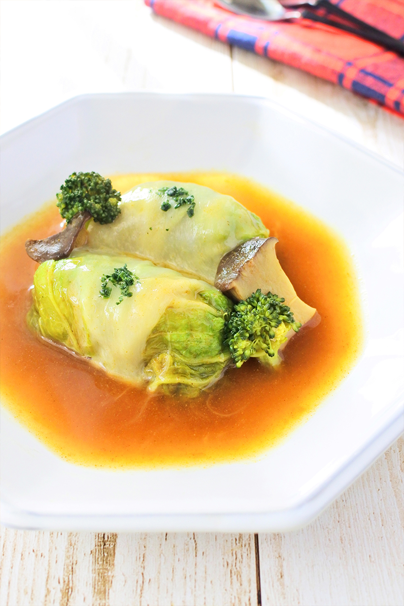 とろーりカレーチーズのロール白菜