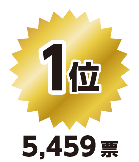 1位 5,459票