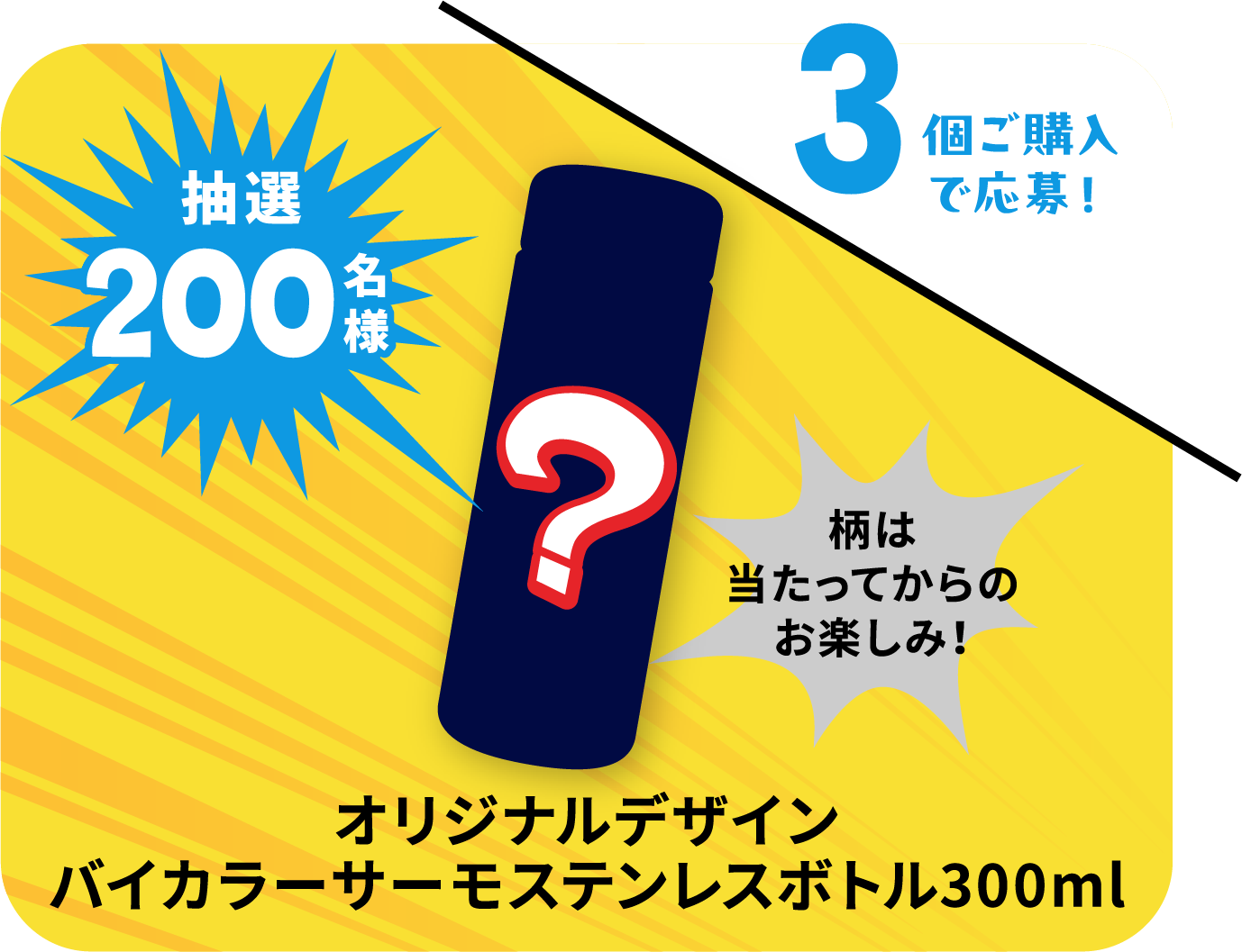 オリジナルデザインバイカラーサーモステンレスボトル300ml